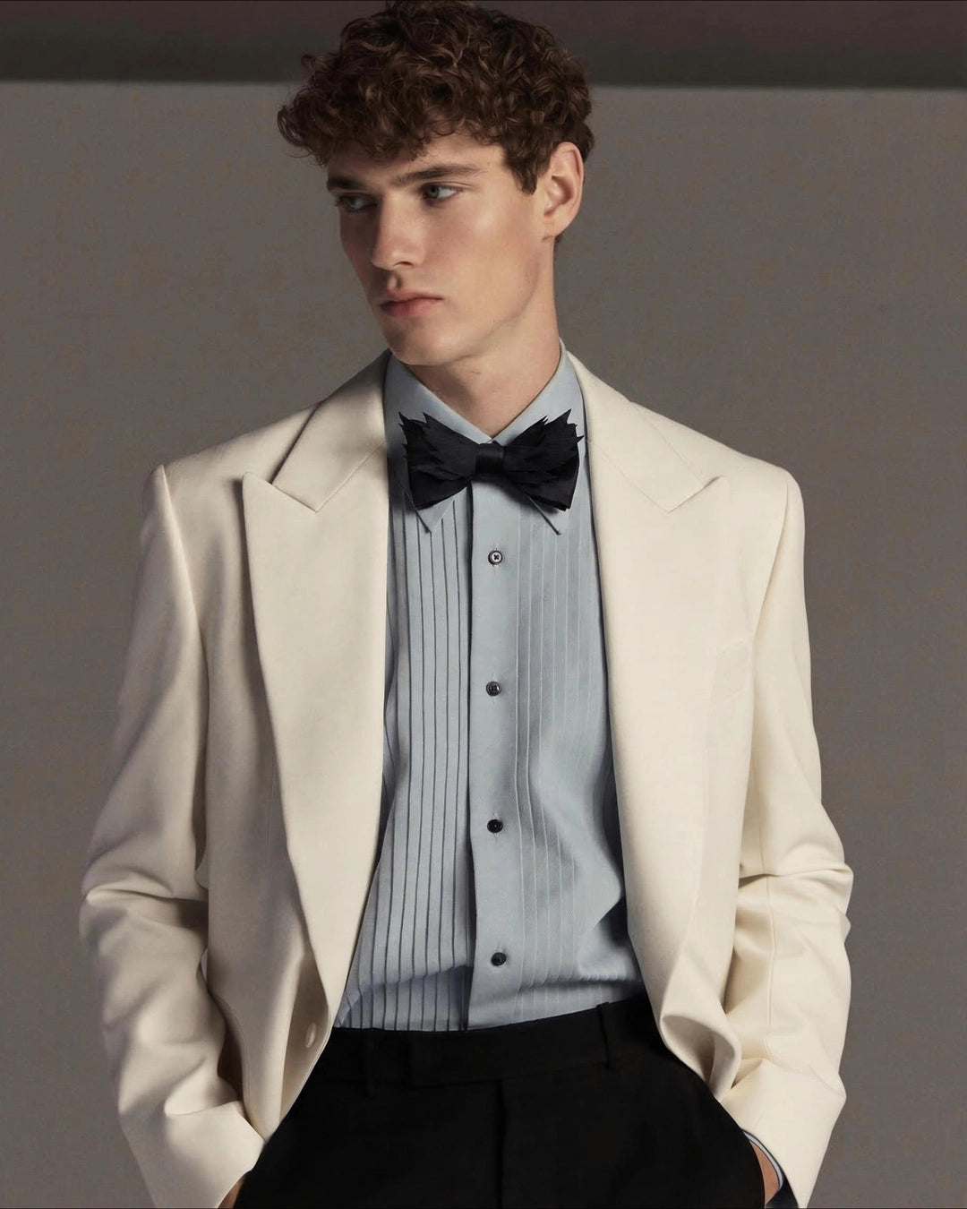 Black Winged Blade Bow Tie