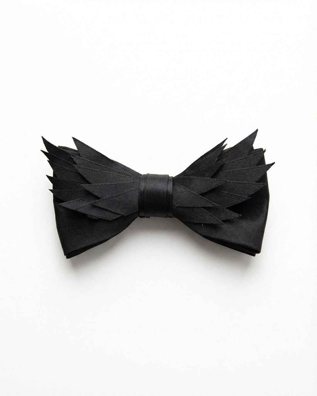 Black Winged Blade Bow Tie