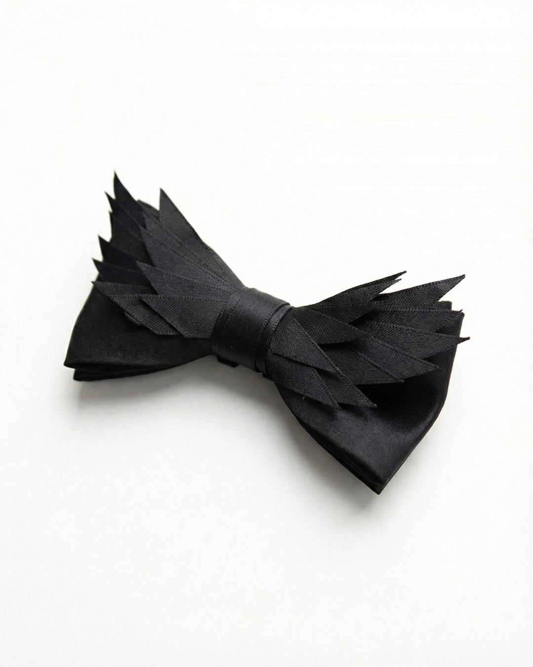 Black Winged Blade Bow Tie