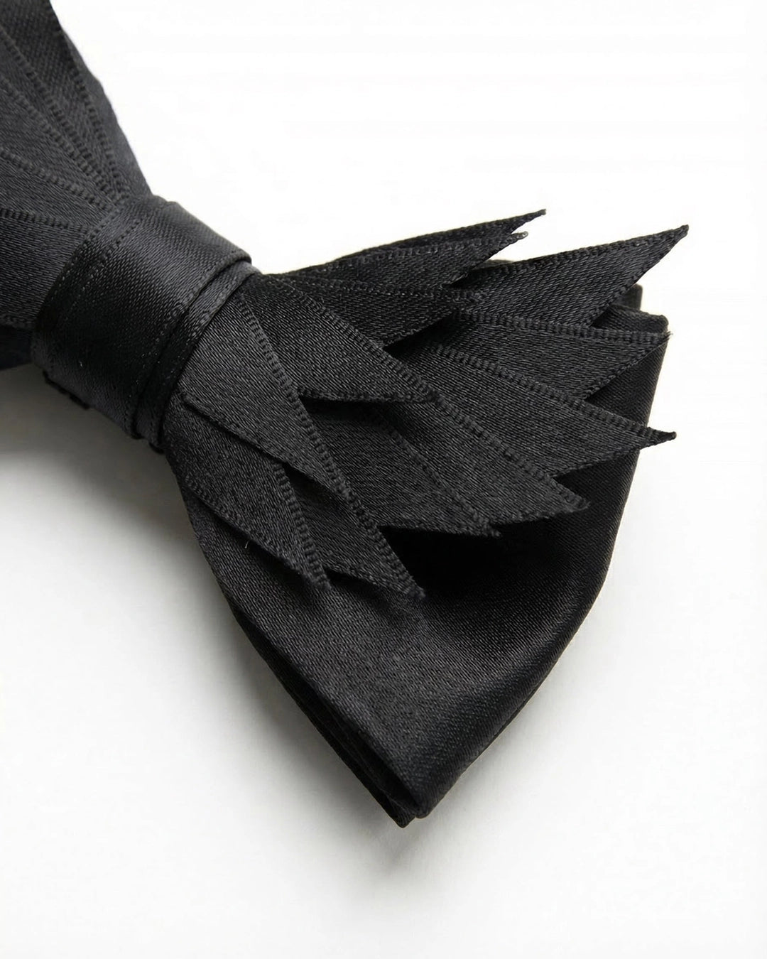 Black Winged Blade Bow Tie