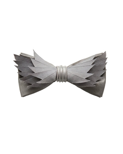 Gray Winged Blade Bow Tie