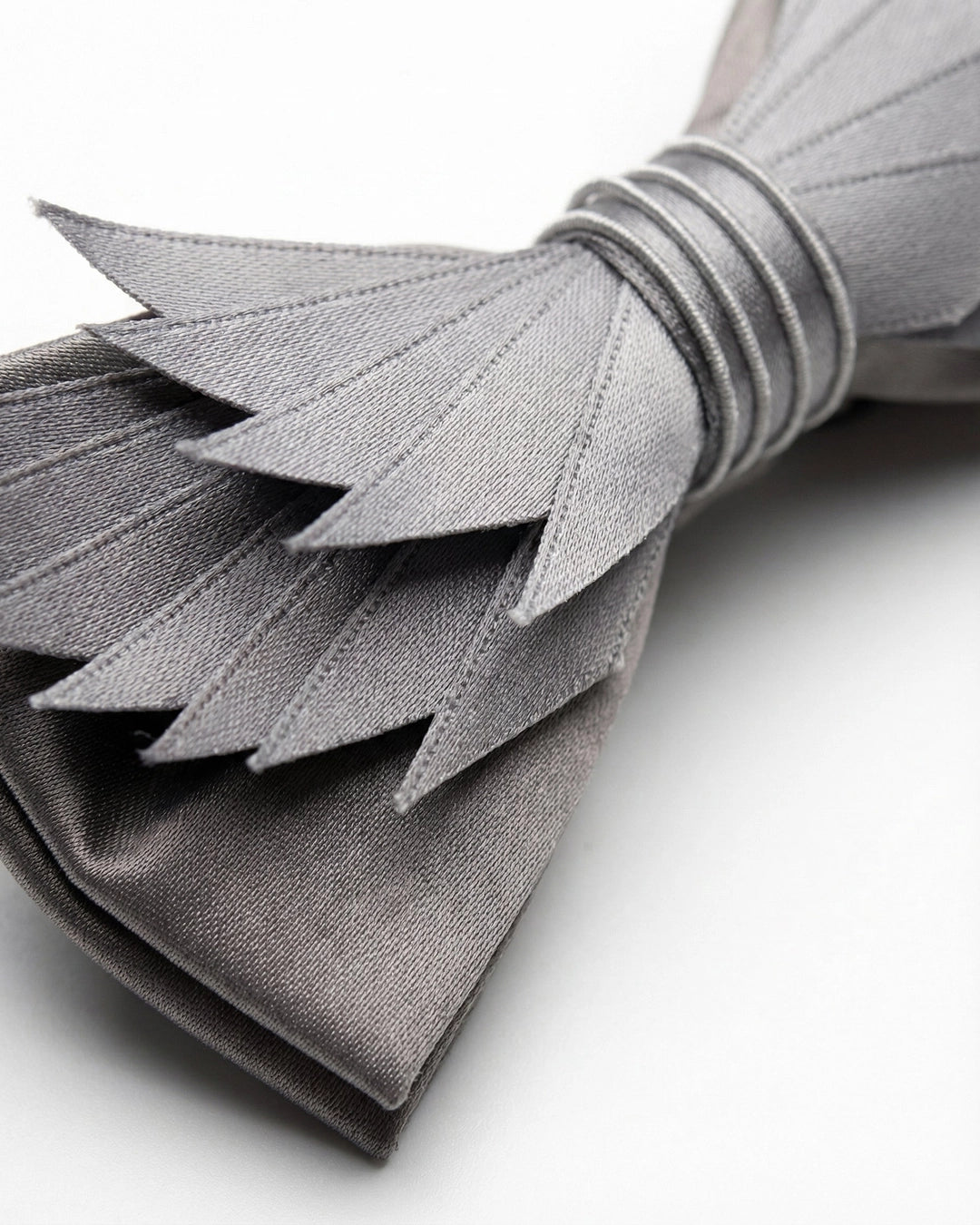 Gray Winged Blade Bow Tie