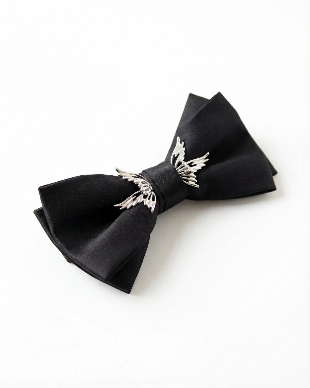 Black Bow Tie with Angle Wing