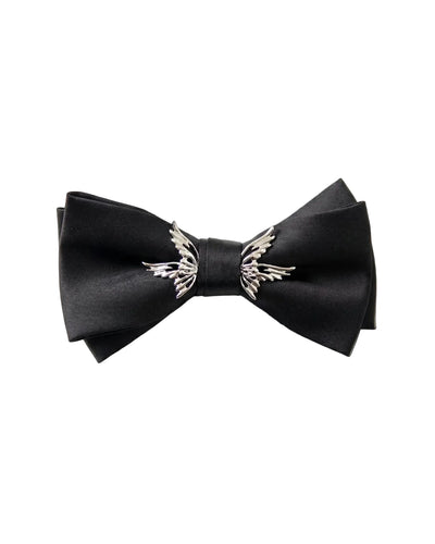 Black Bow Tie with Angle Wing