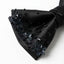 Black Butterfly Bow Tie with Black Sequin