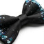 Black Butterfly Bow Tie with Blue Sequin