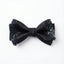 Black Butterfly Bow Tie with Black Sequin