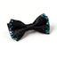 Black Butterfly Bow Tie with Blue Sequin