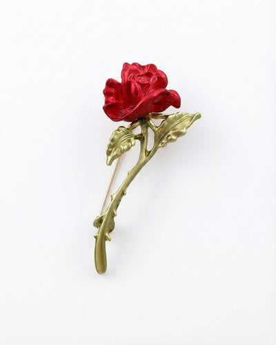 Red Rose Lapel Pin