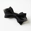 Black Diamond Point Bow Tie with Silver-Tone Beads