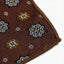 Brown Medallion Print Pocket Square