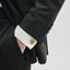 Round Gold-Tone Cufflinks with Golden Sahara Crystal