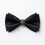 Black Bow Tie with Filigree Ring