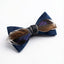 Midnight Bow Tie with Mixed Feathers