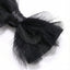 Shadow Layer Bow Tie with Black Mesh Feather