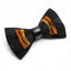 Tiger Eye Bow Tie with Black & Orange Barred Feathers