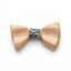 Wooden Bow Tie with Green Paisley
