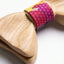 Wooden Bow Tie with Red Sun
