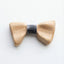 Wooden Bow Tie with Vintage Denim