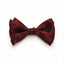 Lustrous Dark Red Bow Tie