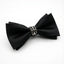 Black Bow Tie with Filigree Ring