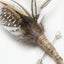 Silver Frost Lapel Pin with Barred Feathers