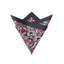 Charcoal & Neon Floral Camo Pocket Square