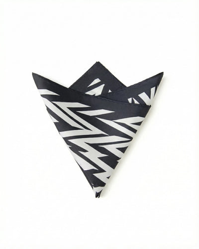 Black & White Dizziness Pocket Square