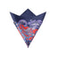 Navy Border Paisley & Stripe Pocket Square