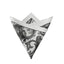 Monochrome Paisley Pocket Square