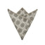 Champagne Floral Brocade Pocket Square